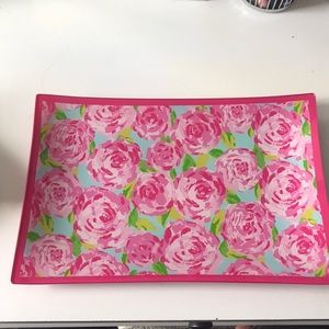 Discontinued Lilly pulitzer large glass tray